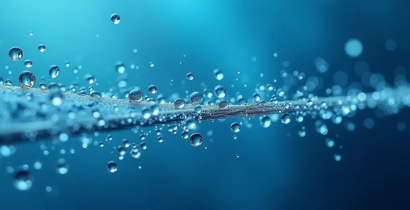 Visualisation microscopique de la fragmentation des molécules d'eau par les ions négatifs