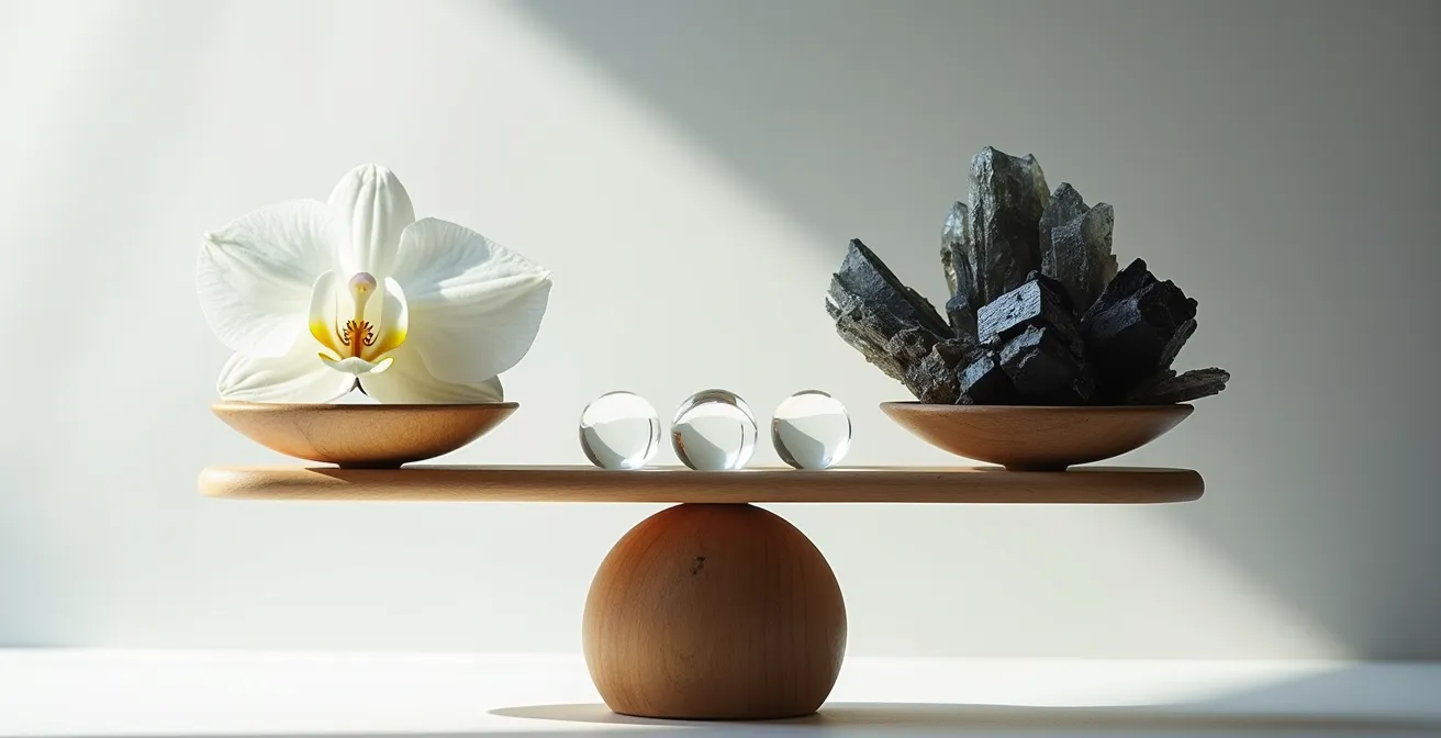 Représentation symbolique de l'interaction entre molécules synthétiques et système hormonal