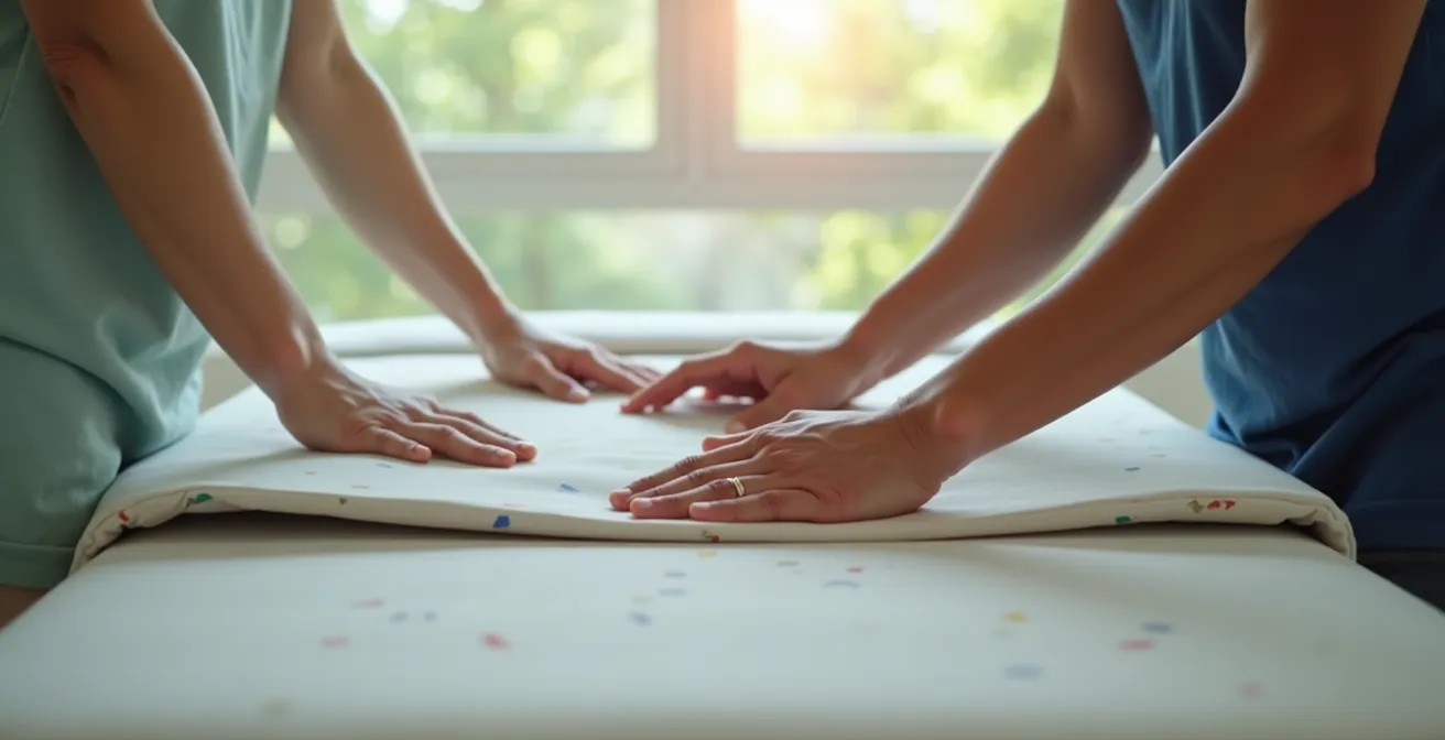 Installation rapide et silencieuse d'une table de massage pliable professionnelle