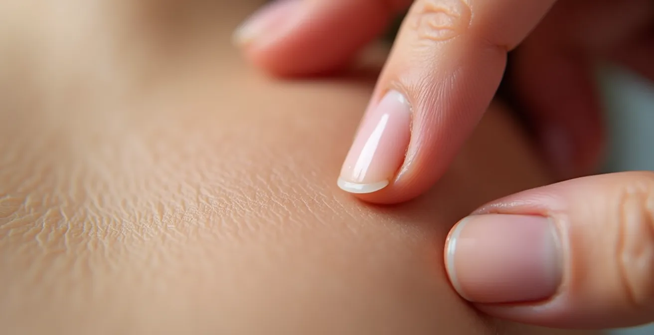 Démonstration macro des points de drainage lymphatique sur le visage et le cou