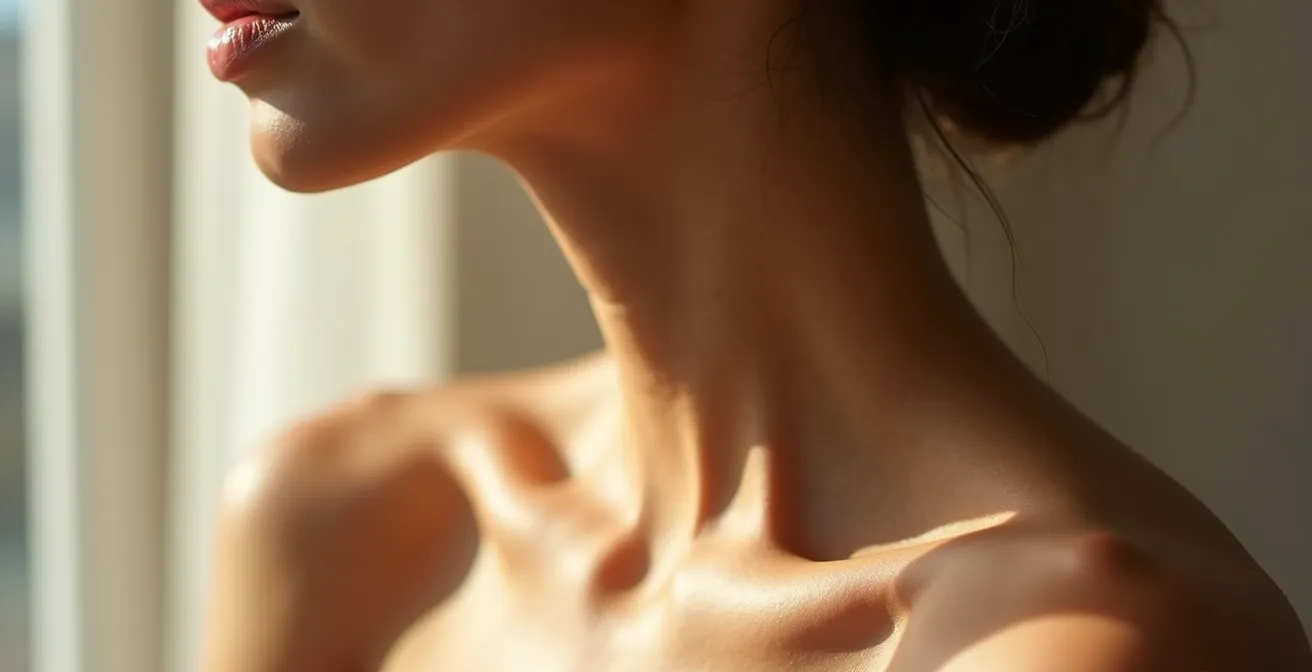 Personne appliquant délicatement du parfum sur des points stratégiques invisibles